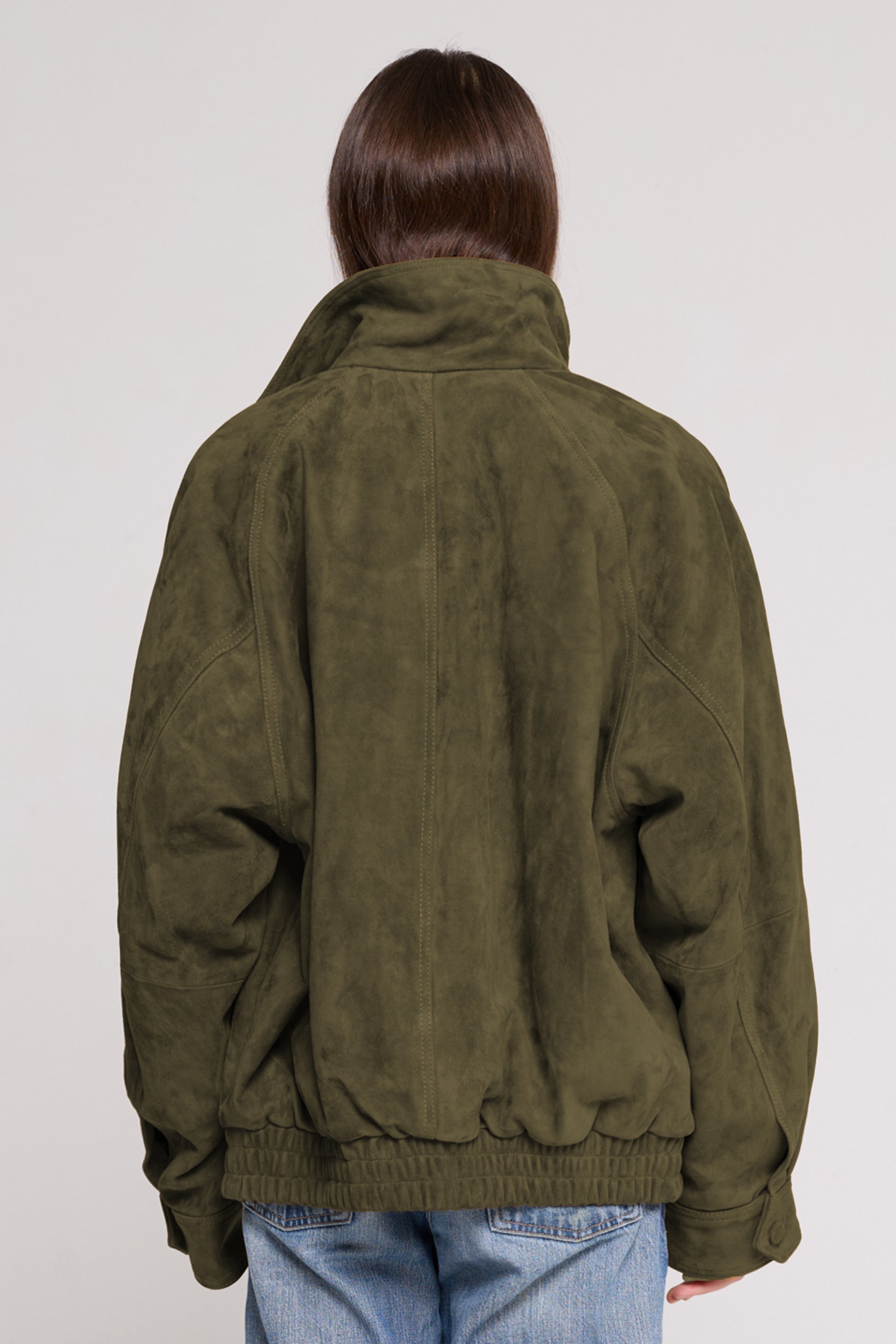 FIELD BOMBER in Suede