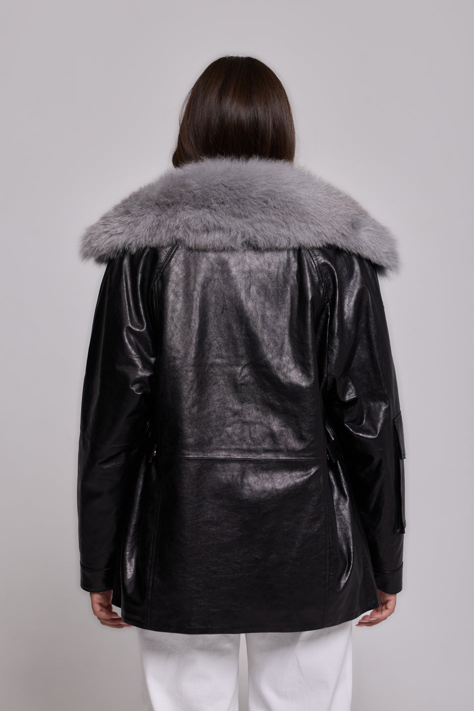 Army Leather Parka 2-in-1
