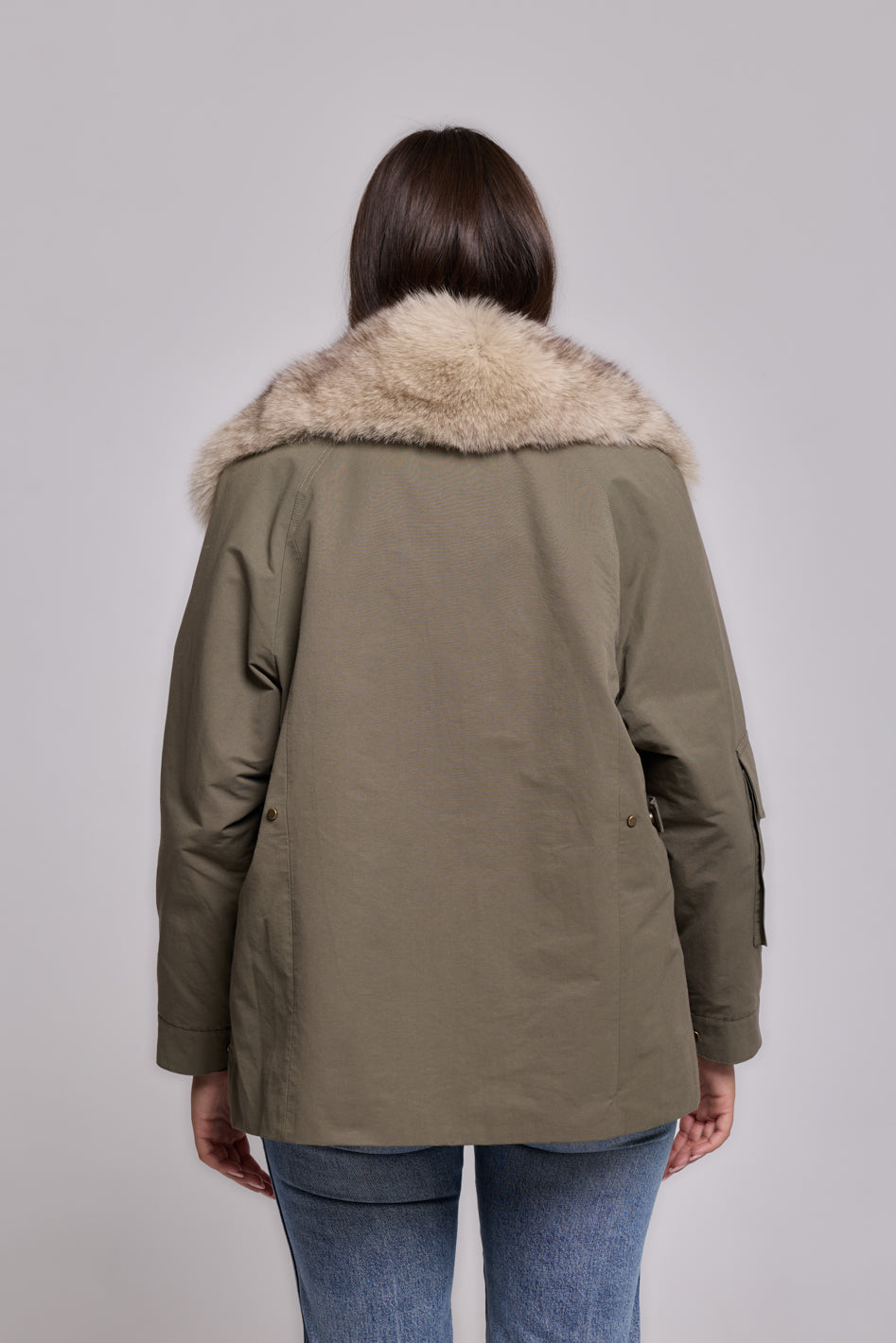 Parka ARMY BEIGE in Waterproof Cotton Blend