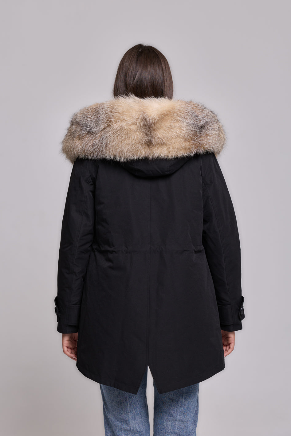 Long Cristal prestige waterproof technical cotton parka
