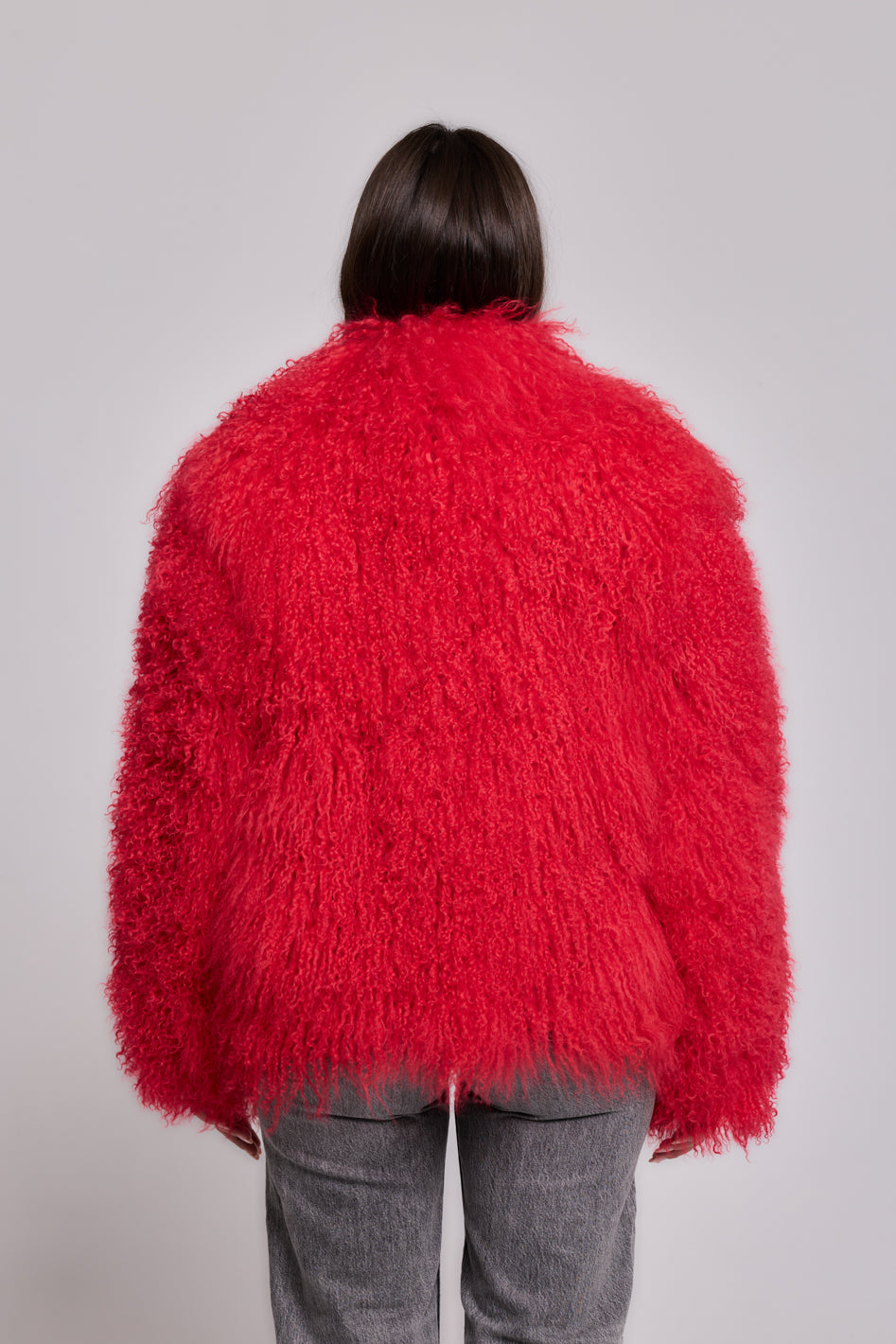 <tc>Mongolia shearling Coat Red</tc>