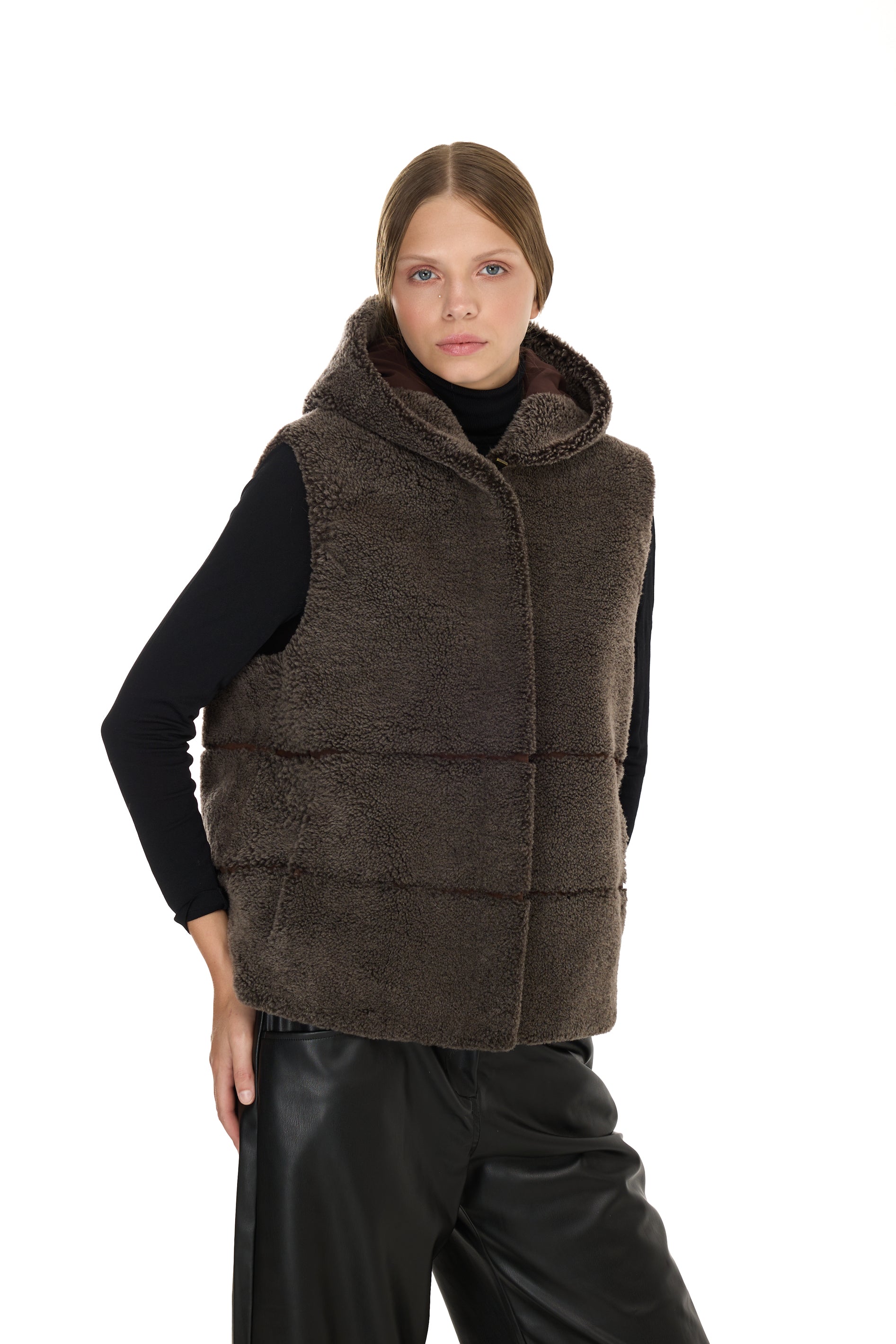 Lambown Merino hooded vest