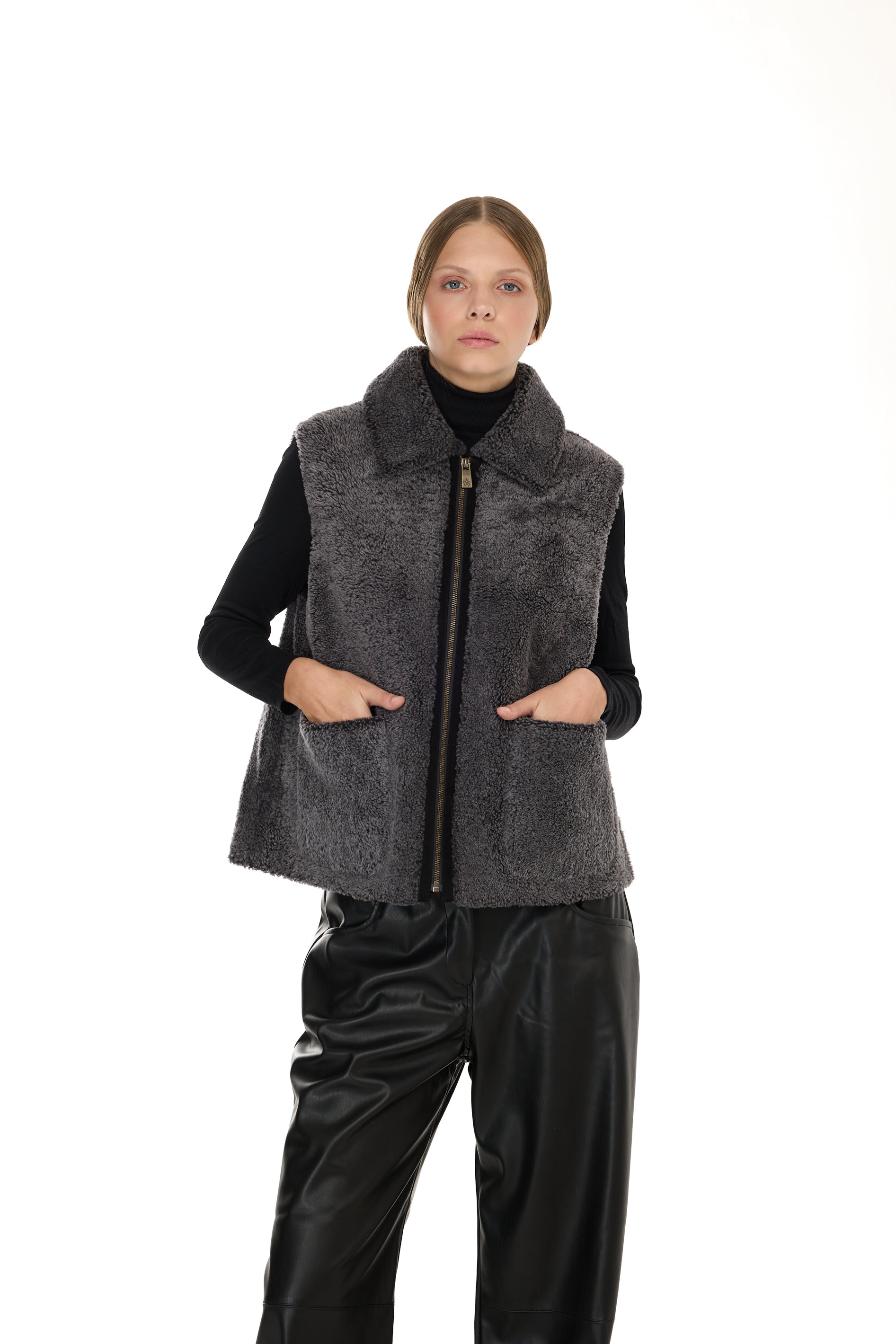 Lamb Gray Merino vest