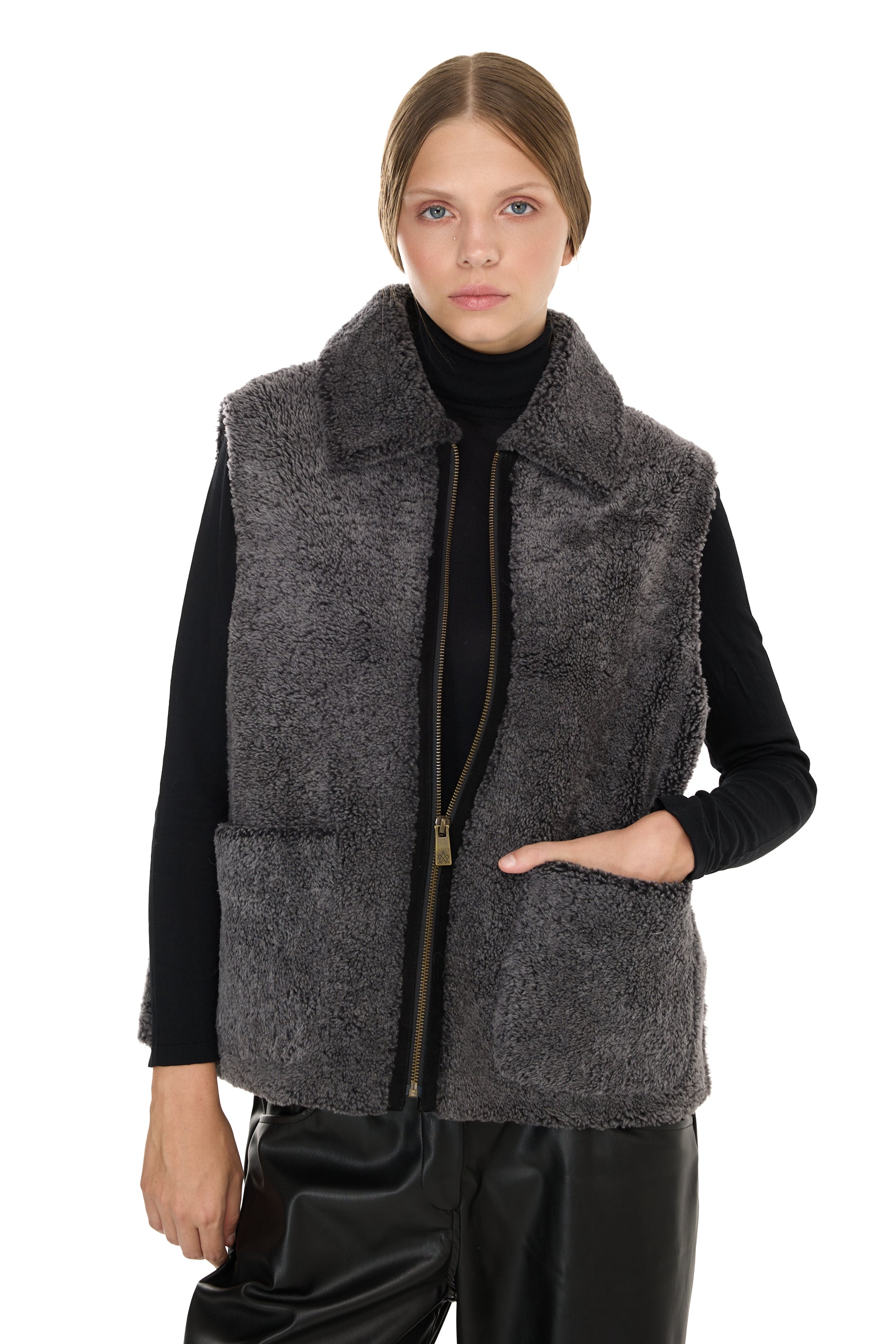 Lamb Gray Merino vest