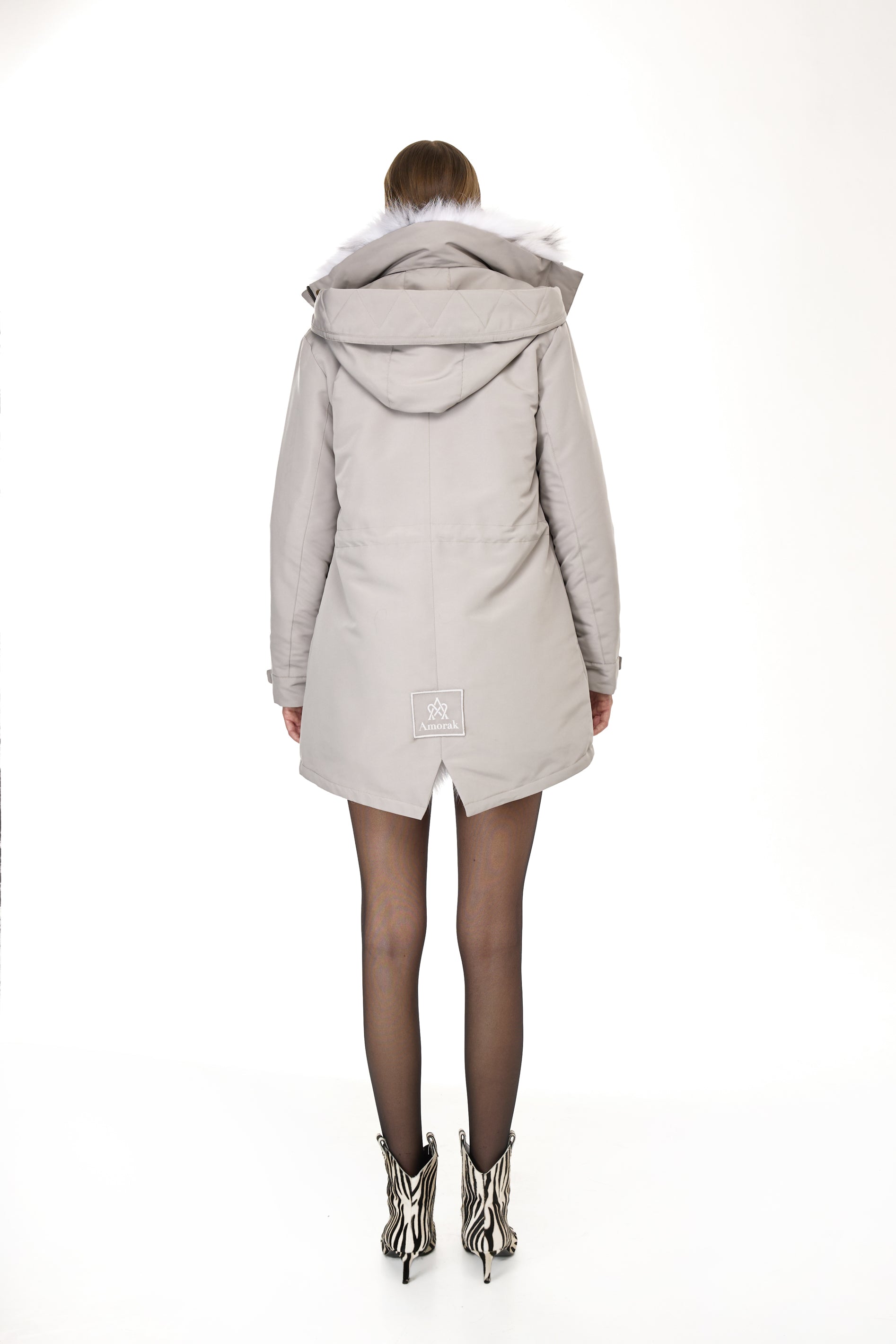 Eleganter FOX LINX Parka mit hohem Kragen und abnehmbarer Fellweste