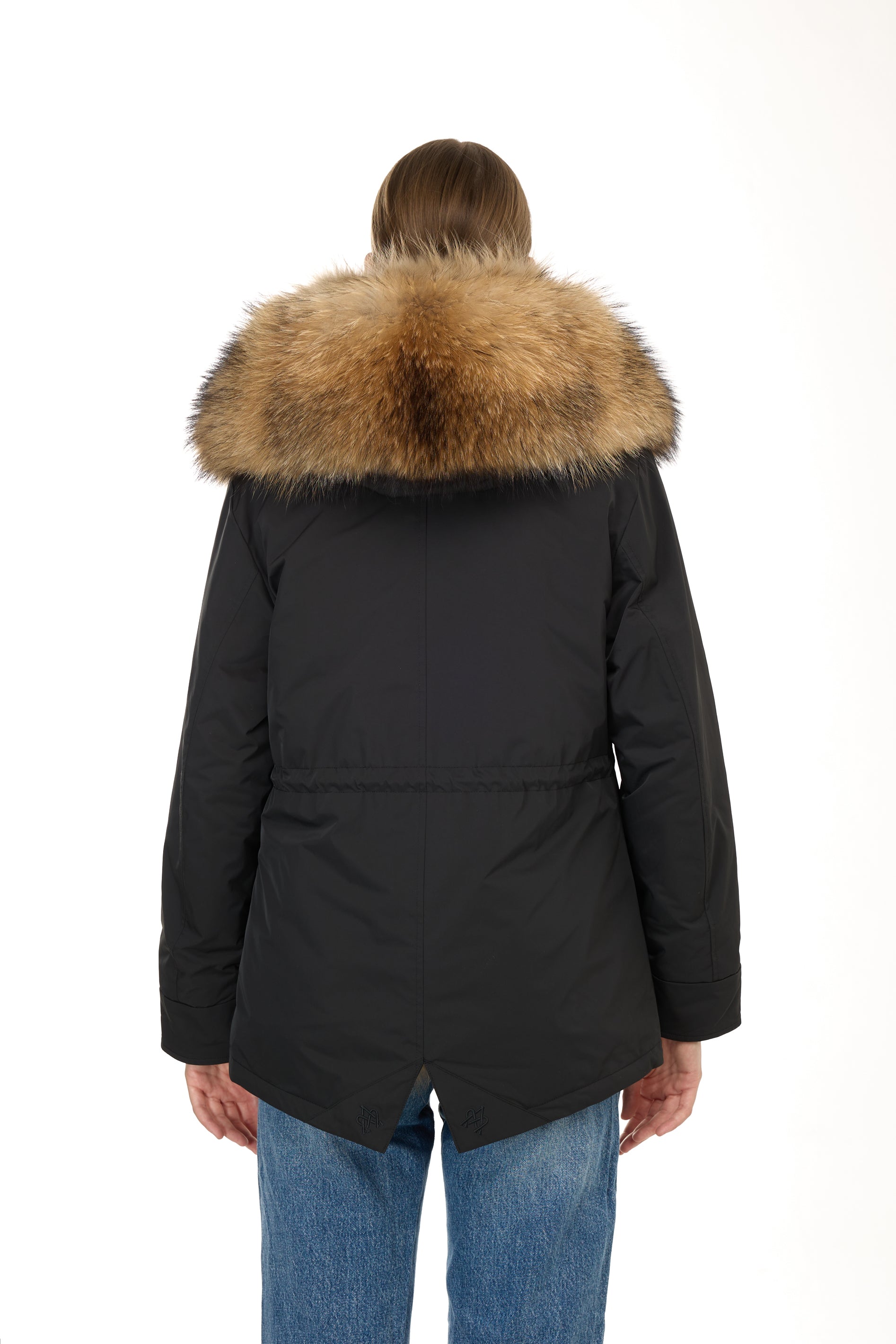 Urban RACCOON Kurzparka aus wasserdichter Baumwollmischung mit Weste