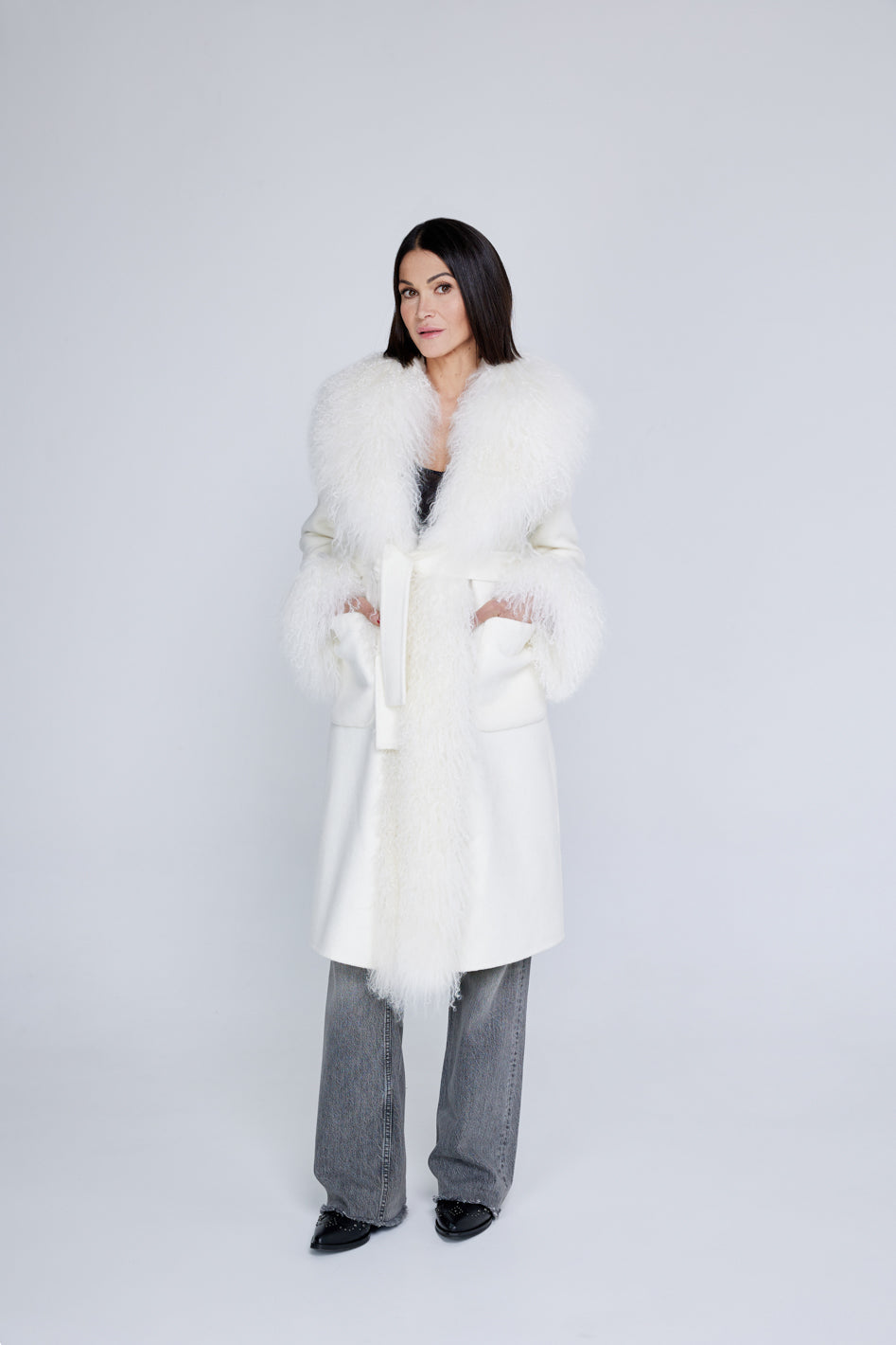 Mantel in Misto Cashmere Mongolia Creme