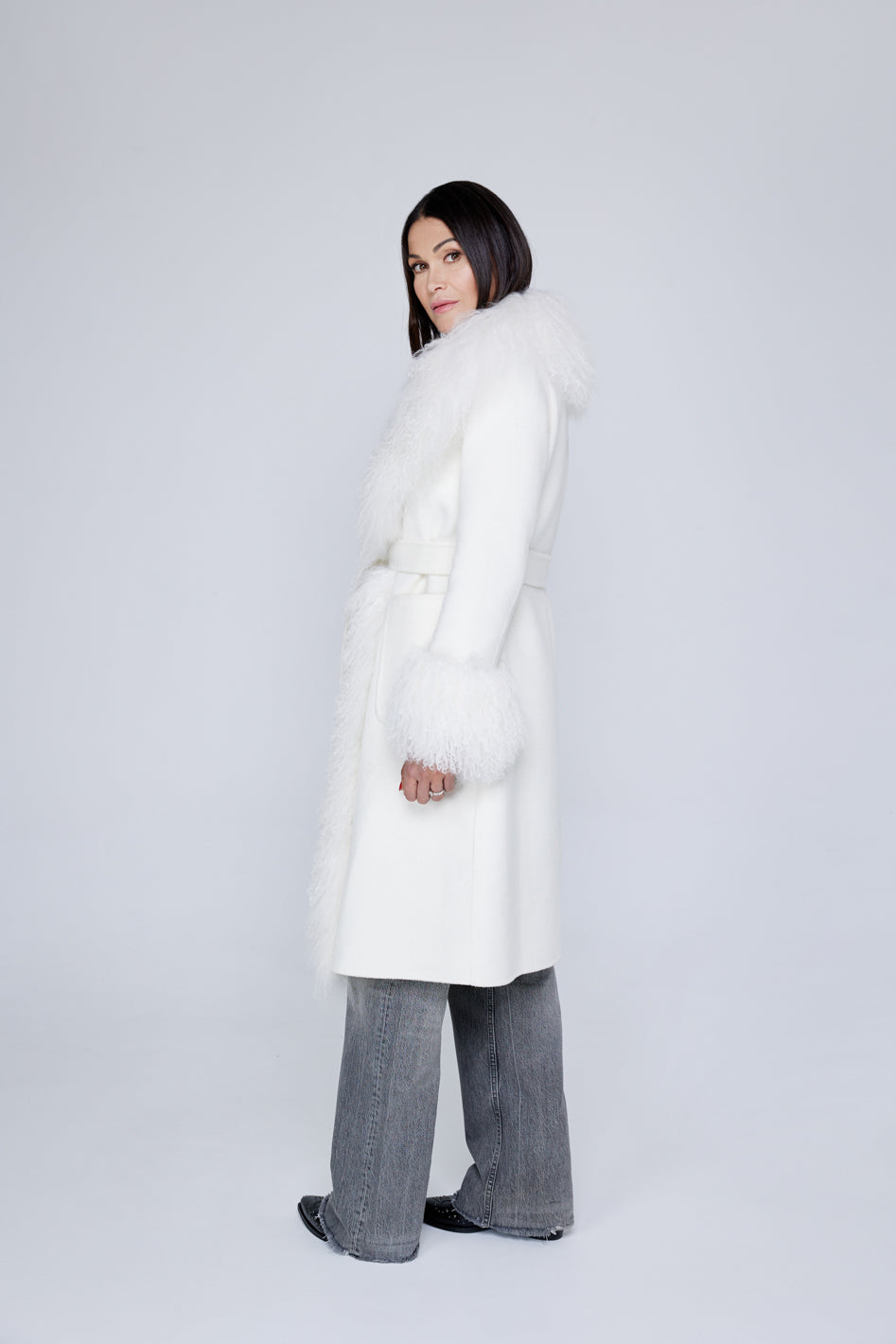 Mantel in Misto Cashmere Mongolia Creme