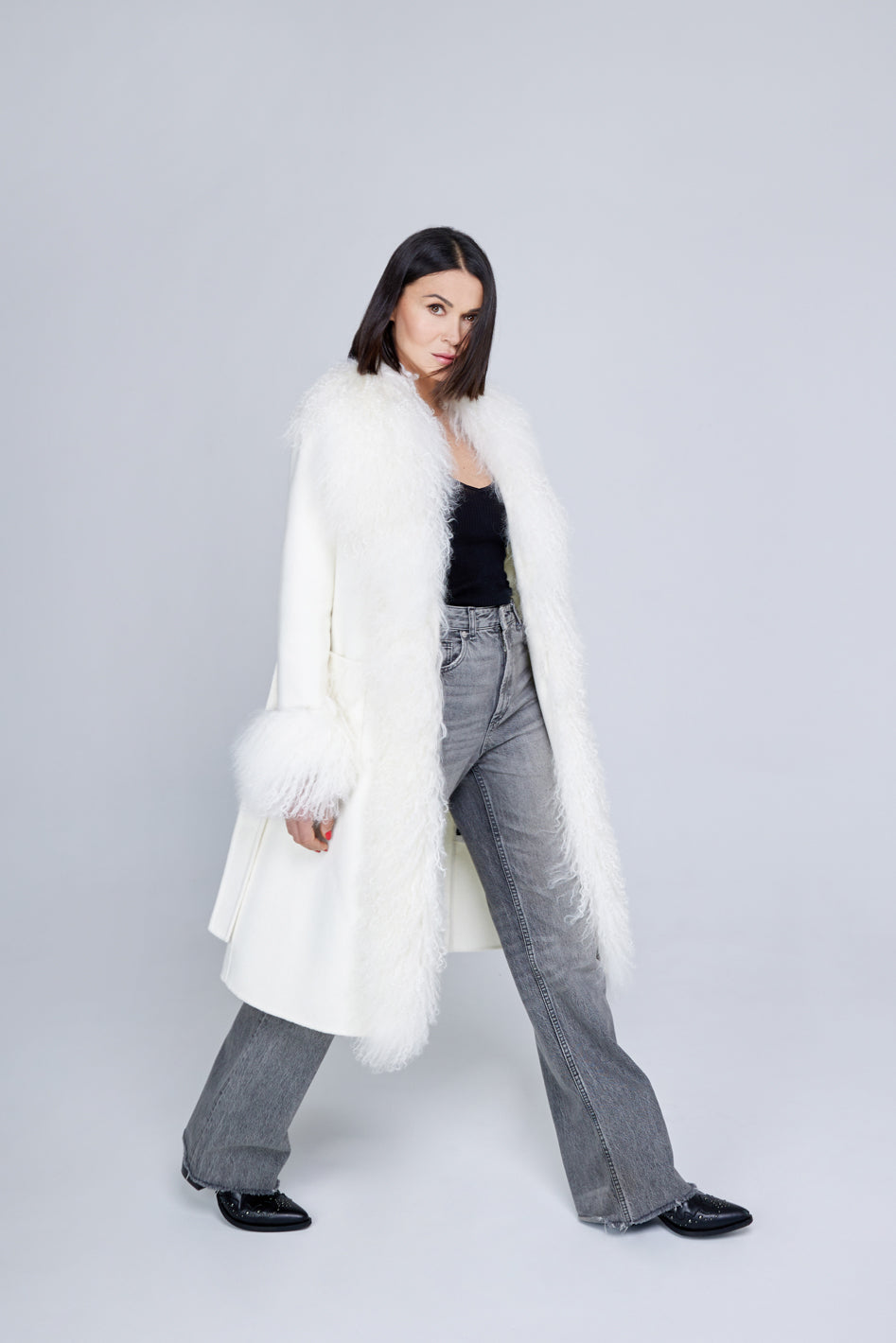 Mantel in Misto Cashmere Mongolia Creme