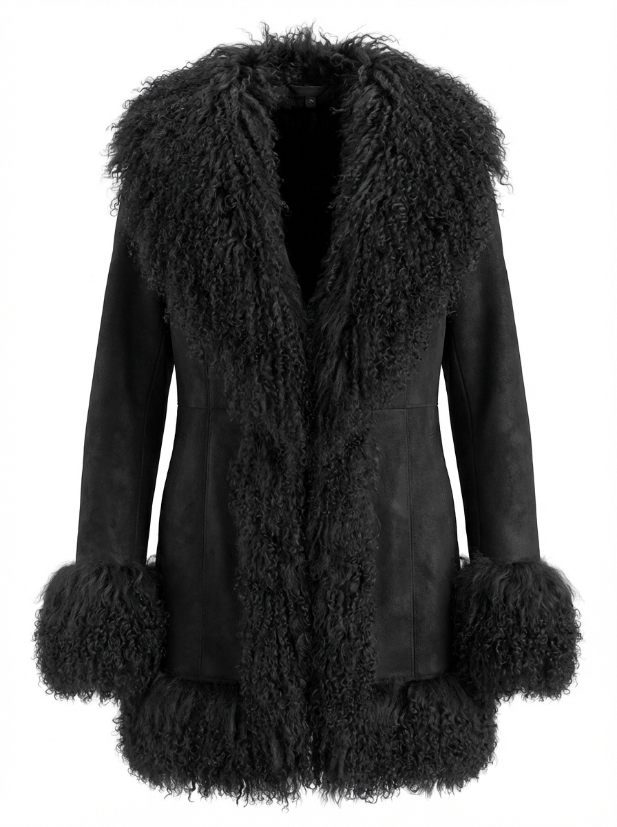 Mongolia Suede  Long Jacket