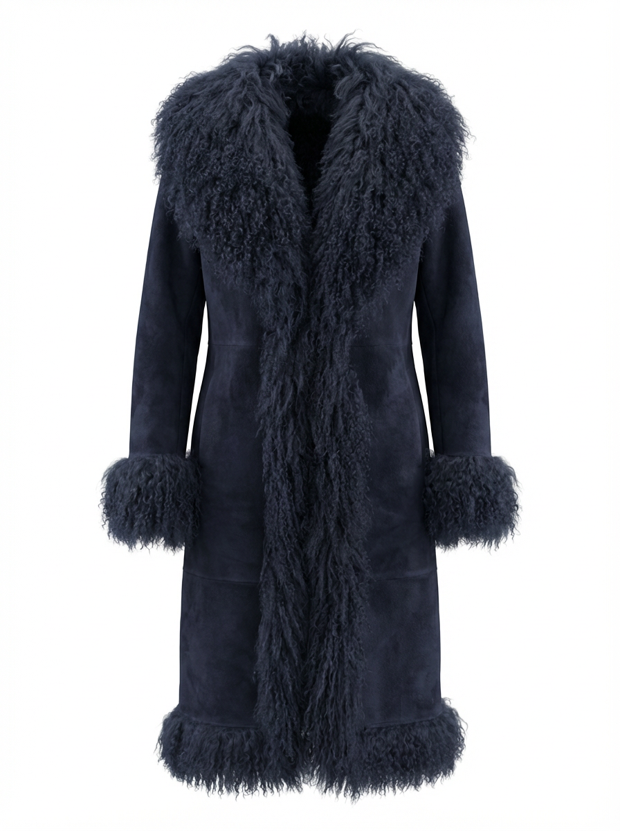 Coat Suede Mongolia shearling