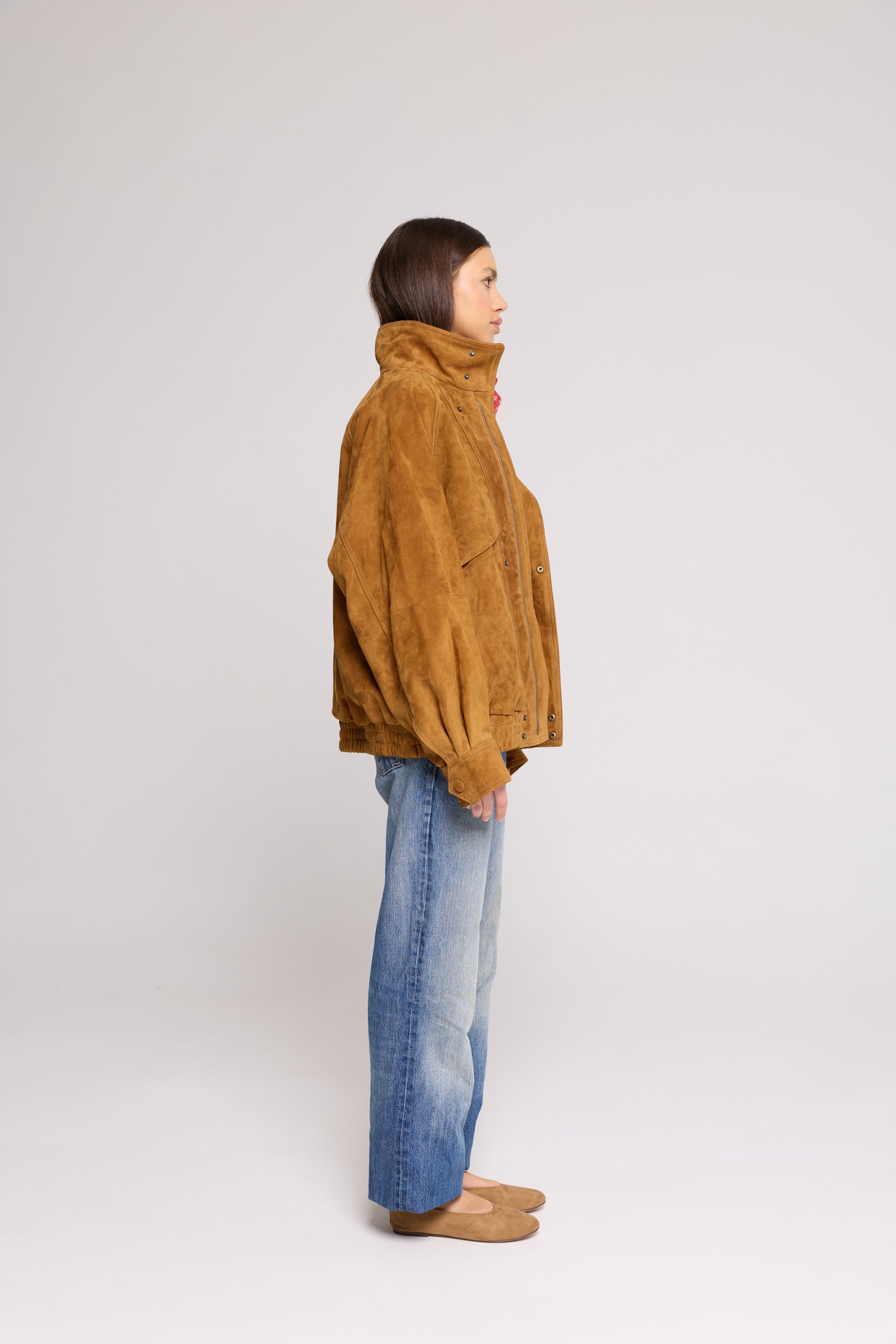 Bomber Over in SUEDE