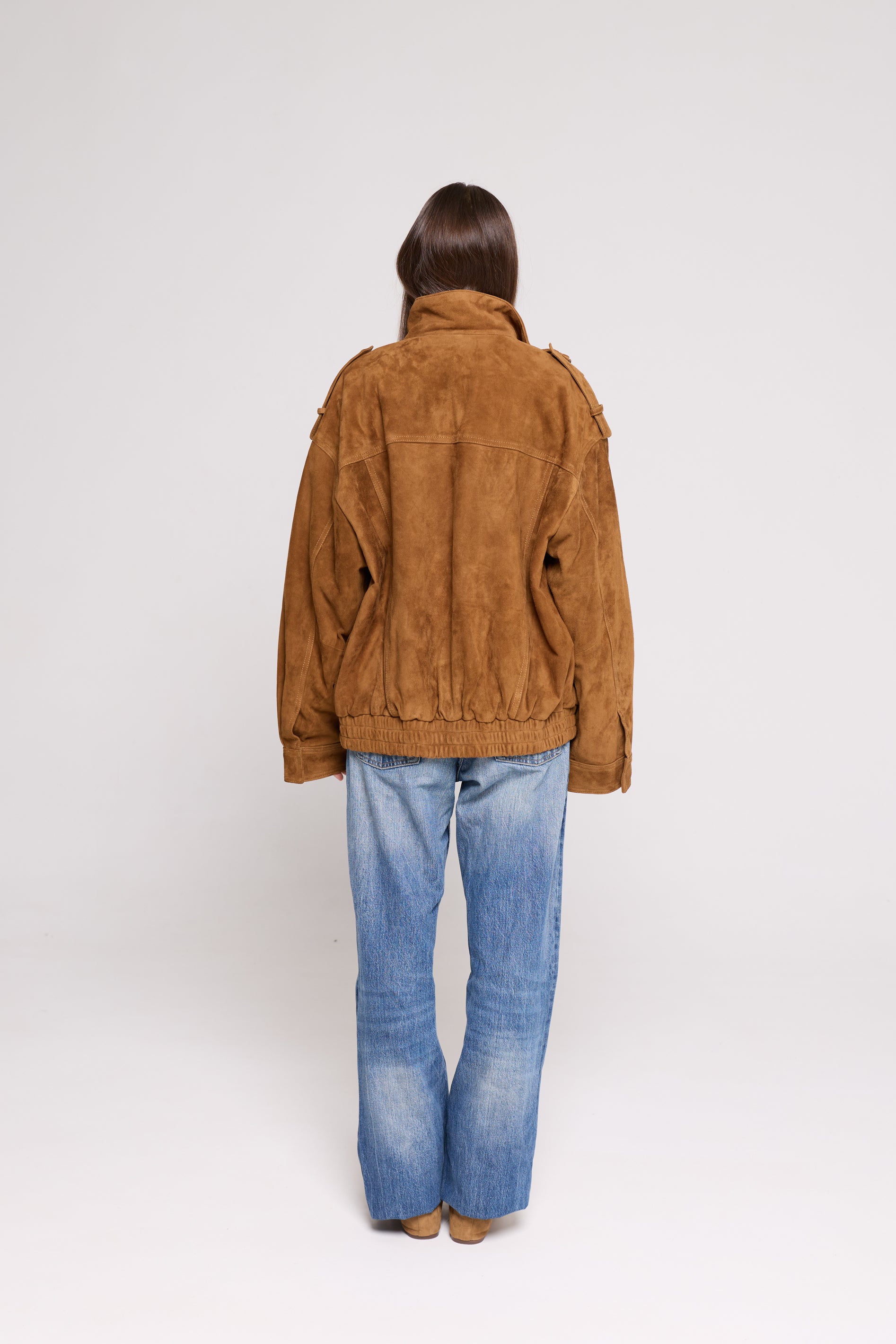 FIELD BOMBER in Suede