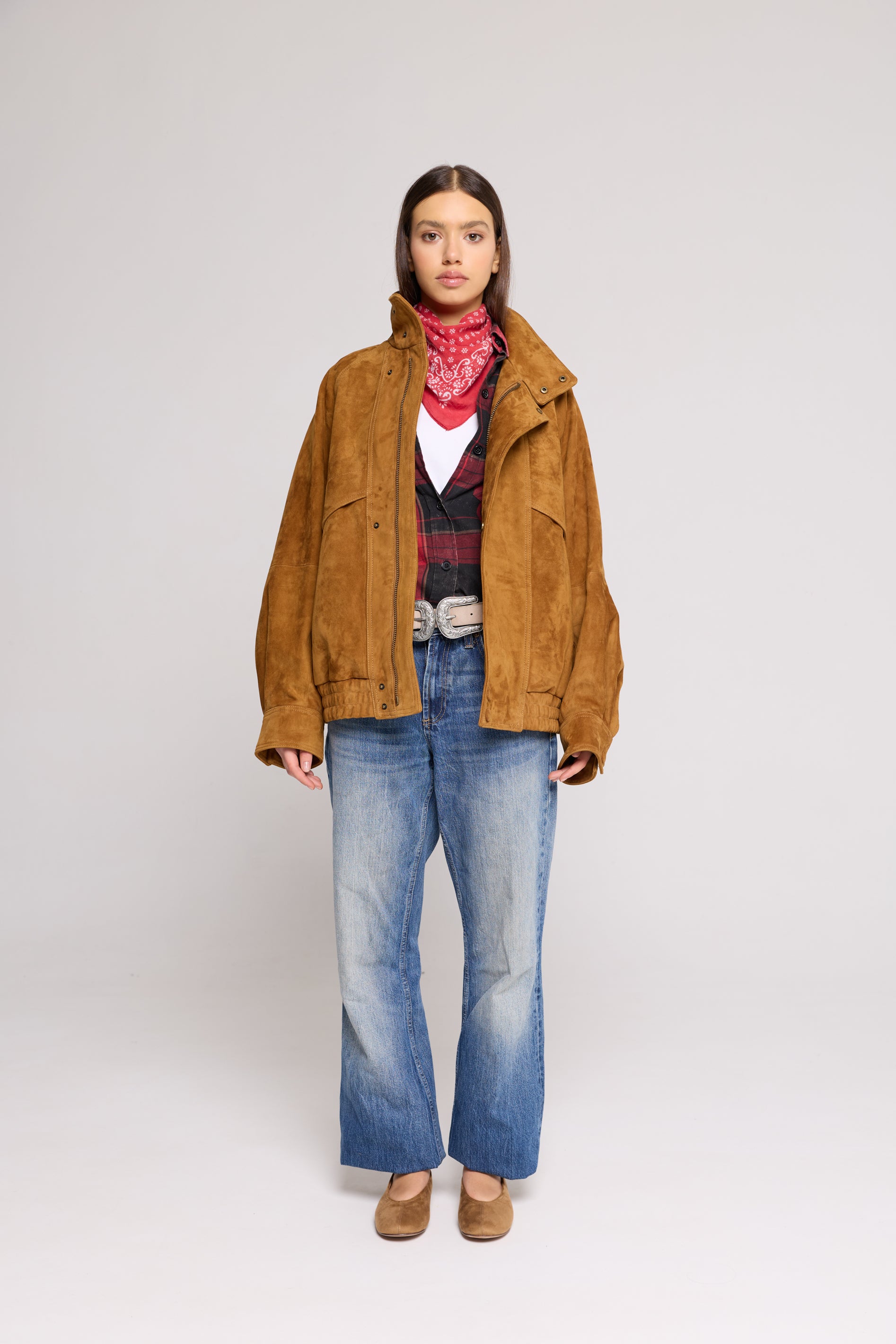 Bomber Over in SUEDE