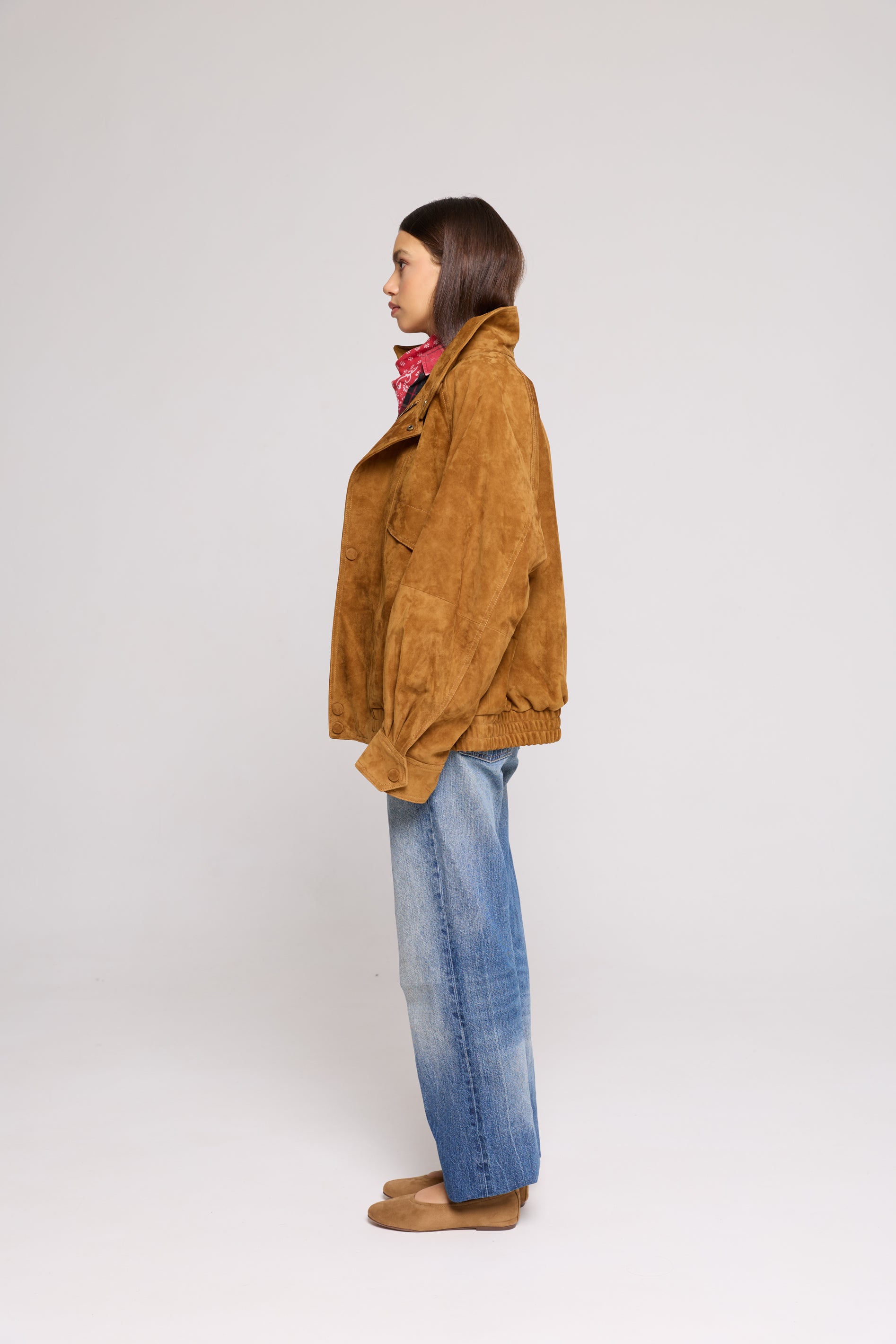 Bomber Over in SUEDE