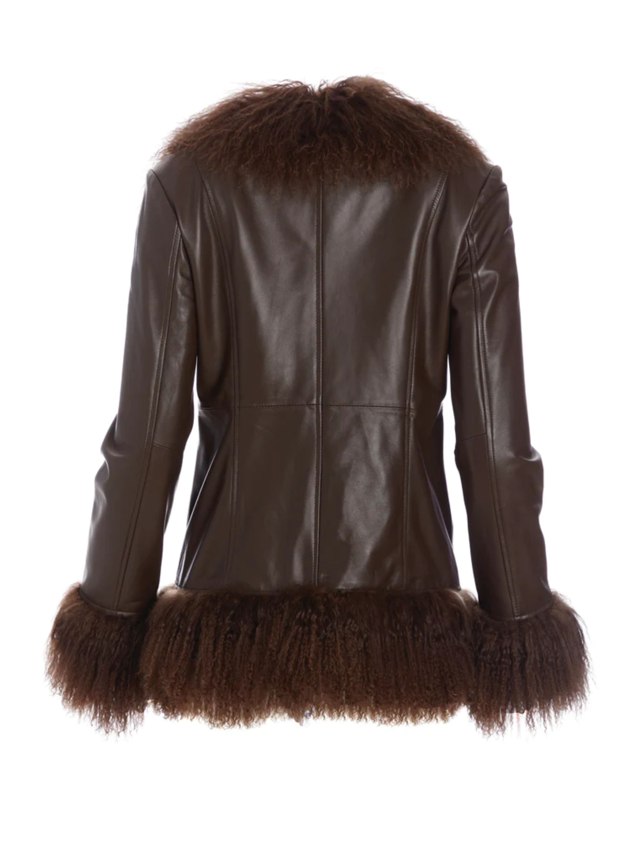 Mongolia Leather jacket Brown