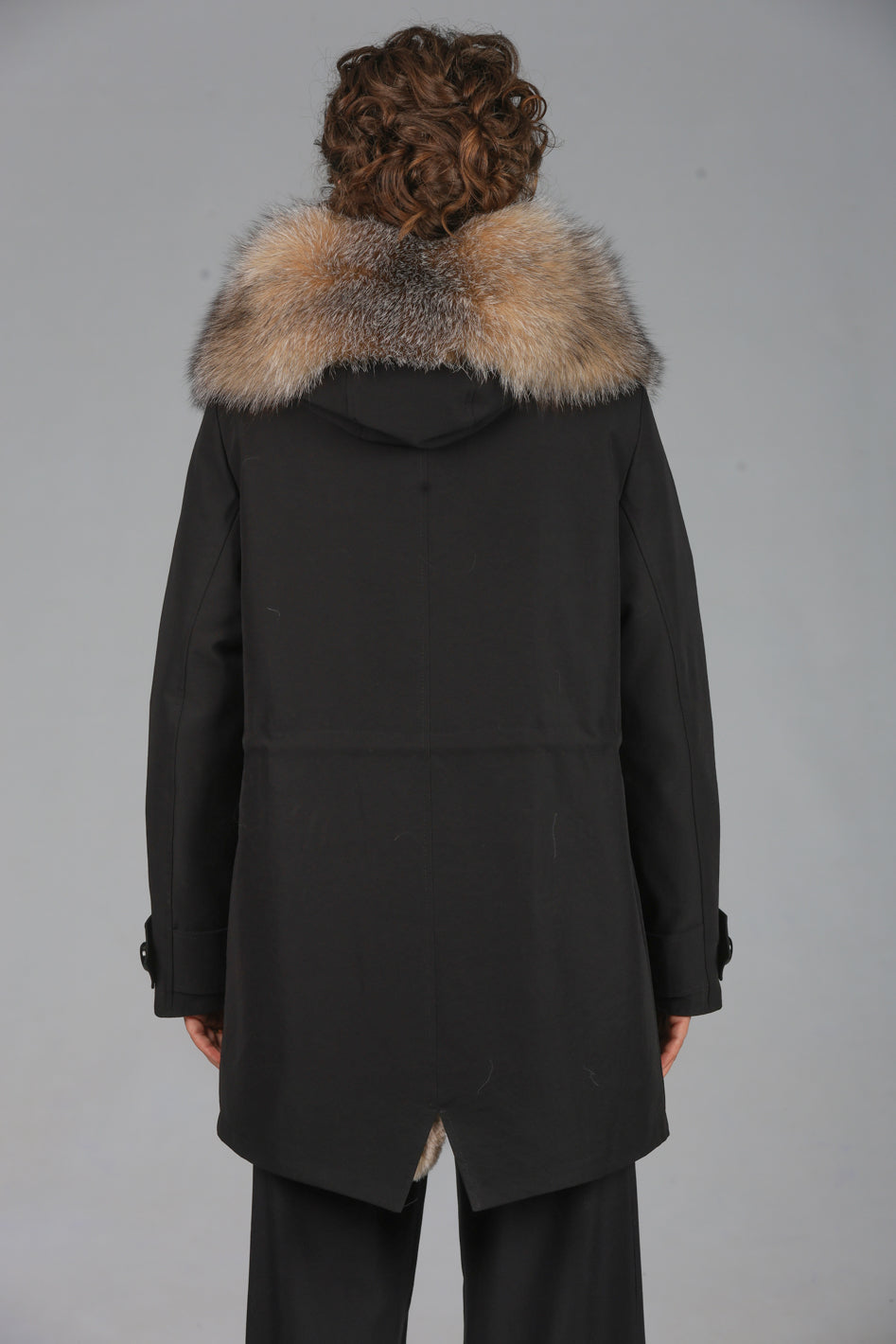 Long Cristal prestige waterproof technical cotton parka