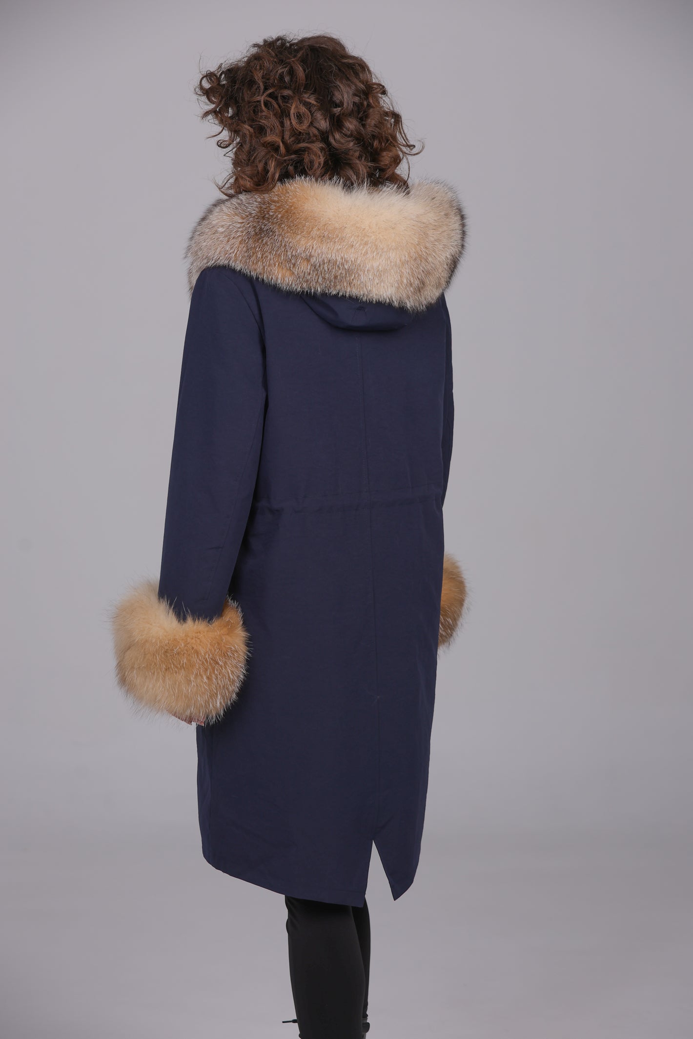 Parka in xlong Cristal prestige waterproof technical cotton